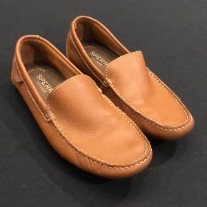 Men’s Sperry leather shoes, tan size 9